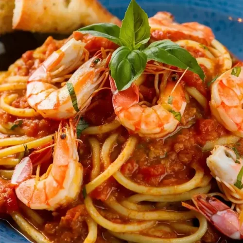 Tomato Prawn Pasta