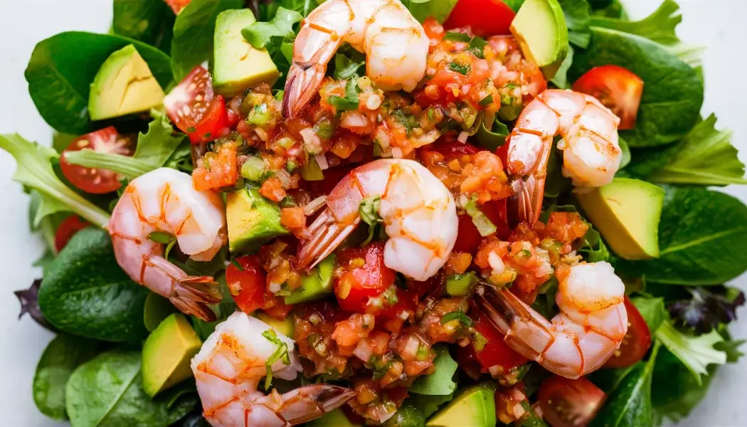 Avocado Salsa Shrimp Salad