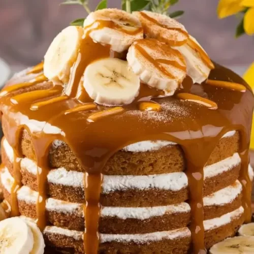 Banana Caramel Naked Cake