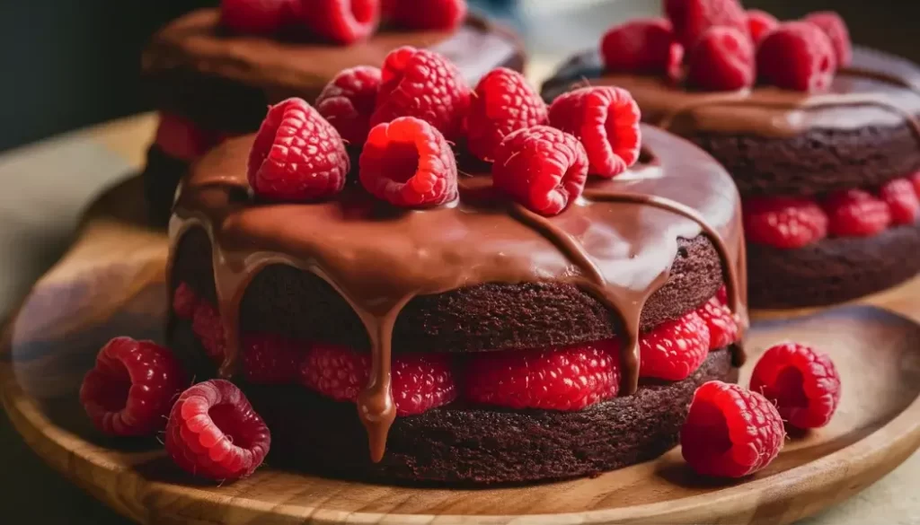 Chocolate Raspberry Naked Cake