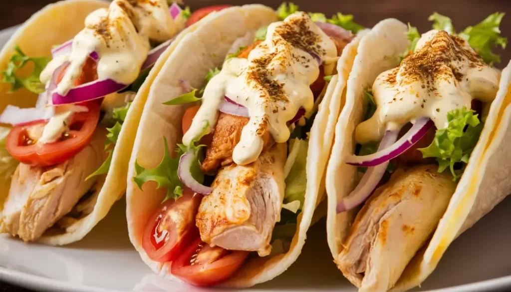 Greek Chicken Gyro Tacos