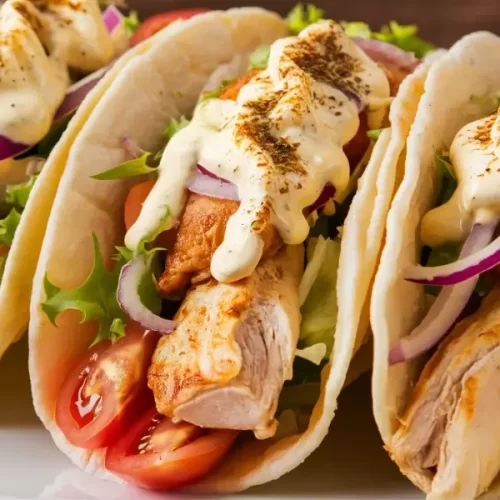 Greek Chicken Gyro Tacos