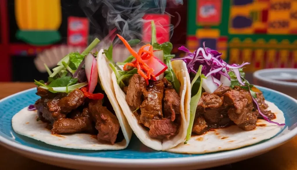 Korean BBQ Beef Tacos