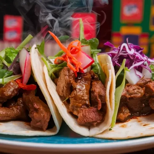 Korean BBQ Beef Tacos