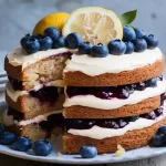 Lemon Blueberry Naked Cake