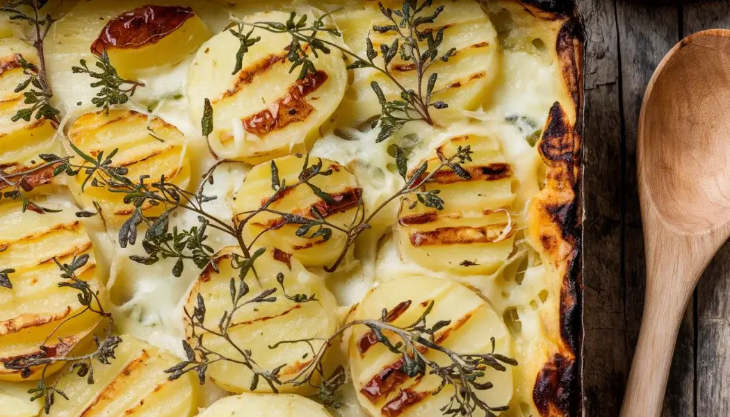 Cheese and Herb Potato Gratin