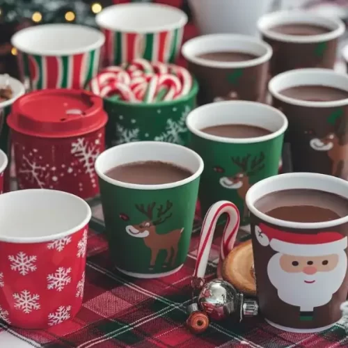 Christmas Chocolate Hot Cups