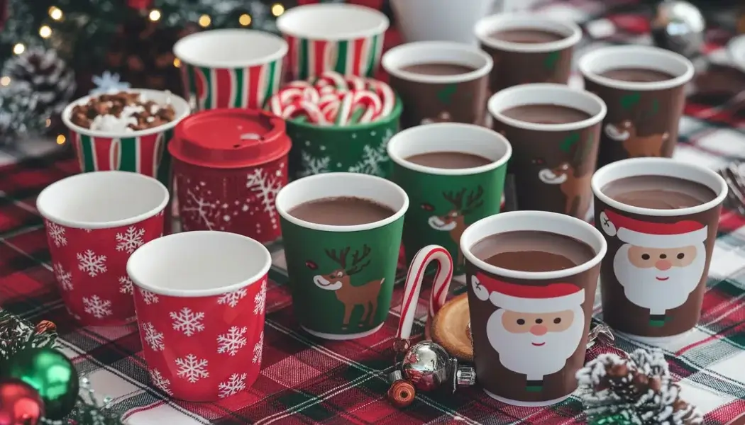 Christmas Chocolate Hot Cups