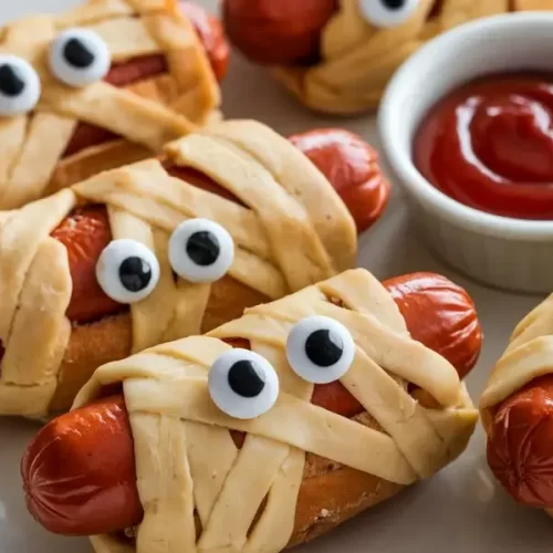 Halloween Mummy Hot Dogs