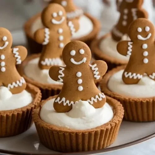 No-Bake Gingerbread Cheesecake Cups for the Winter Holidays