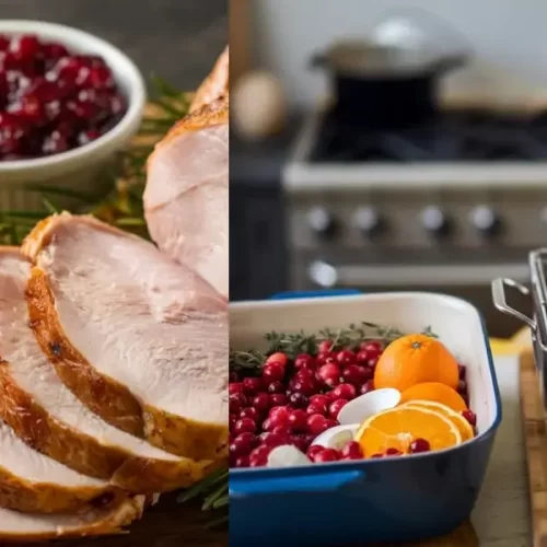 Roast Turkey with Cranberry Sauce