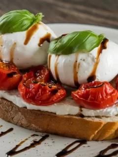 Roasted Tomato & Burrata Bruschetta