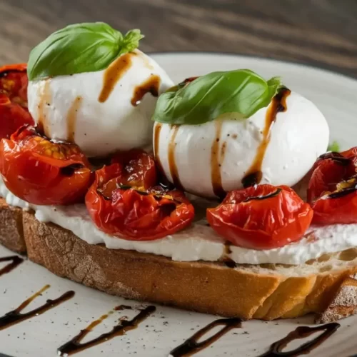 Roasted Tomato & Burrata Bruschetta