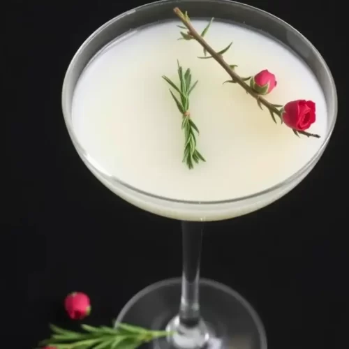 White Rosemary Rose Cocktail