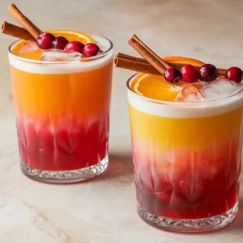 Cranberry Sunrise Mocktail