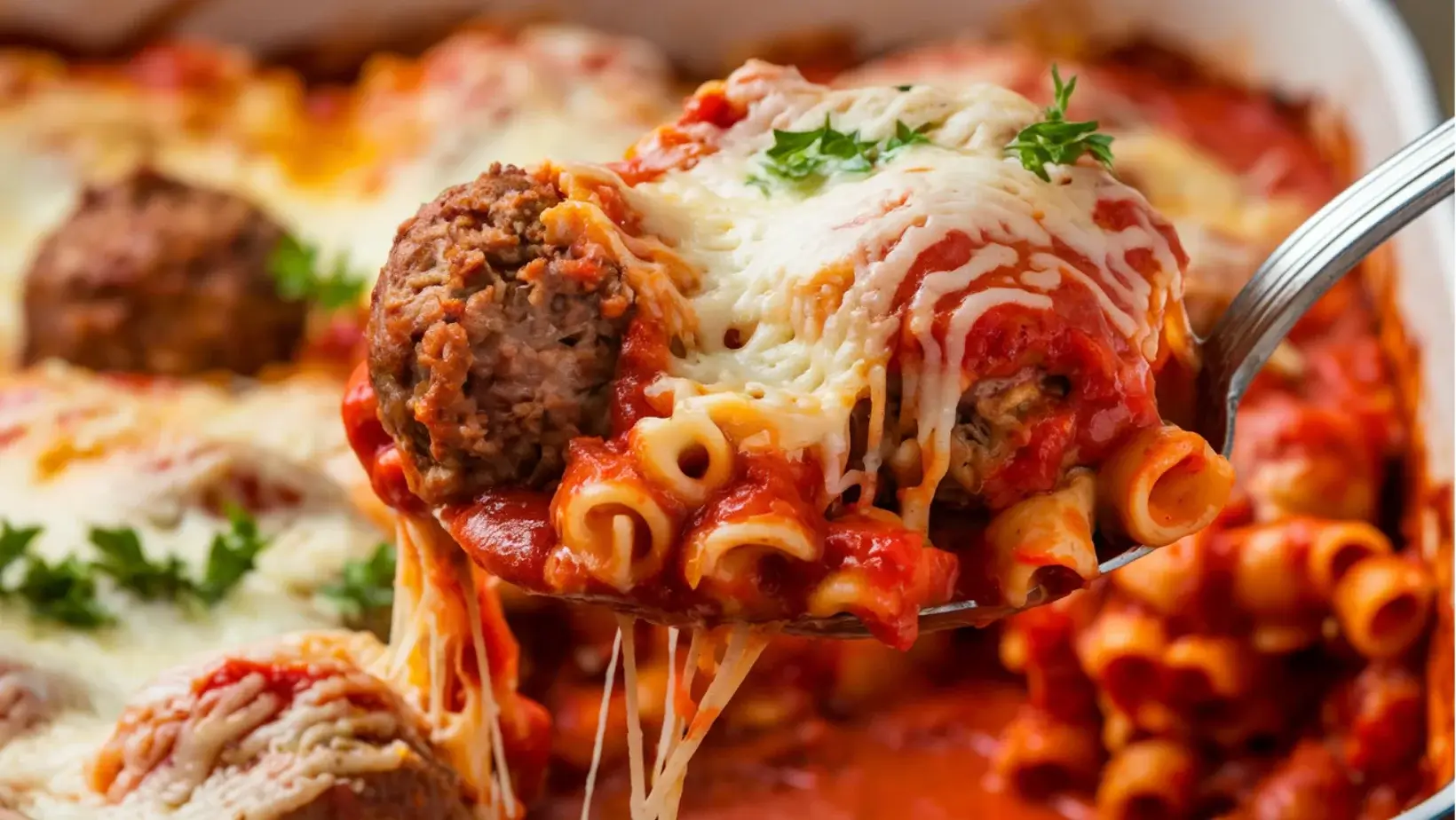 Dump and Bake Meatball Casserole