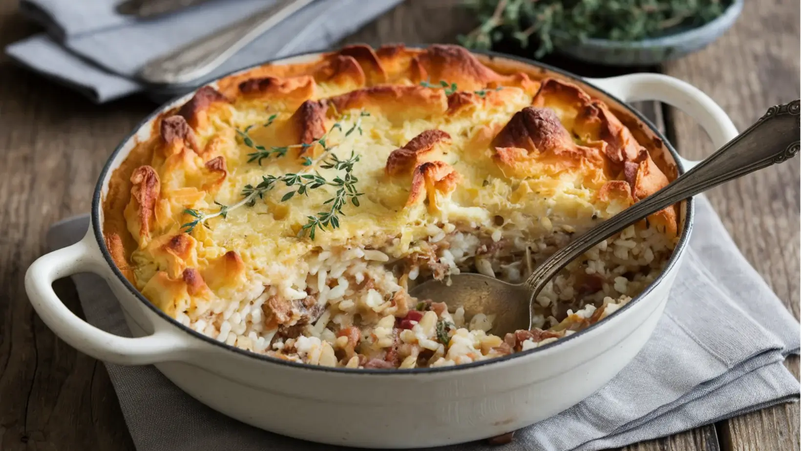 Broccoli, Rice, Cheese, and Chicken Casserole
