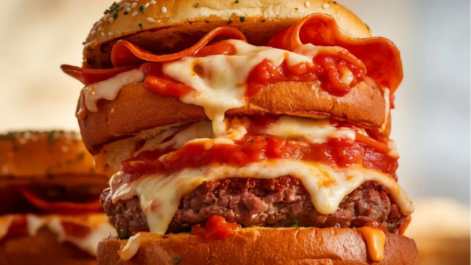 Crockpot Pizza Burgers