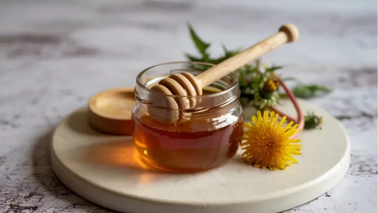 Dandelion Honey Syrup