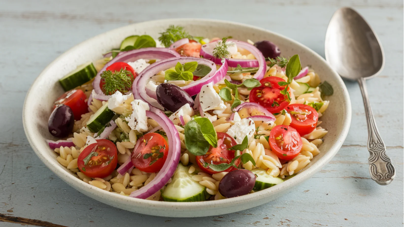 Greek Orzo Pasta Salad