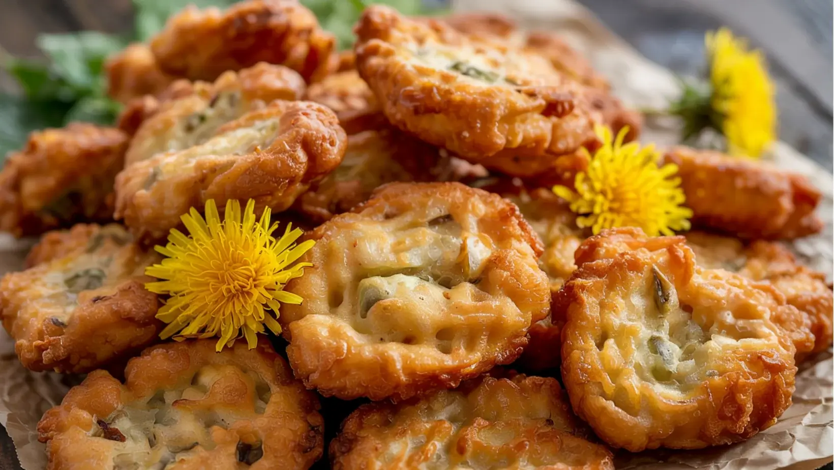 Dandelion Fritters