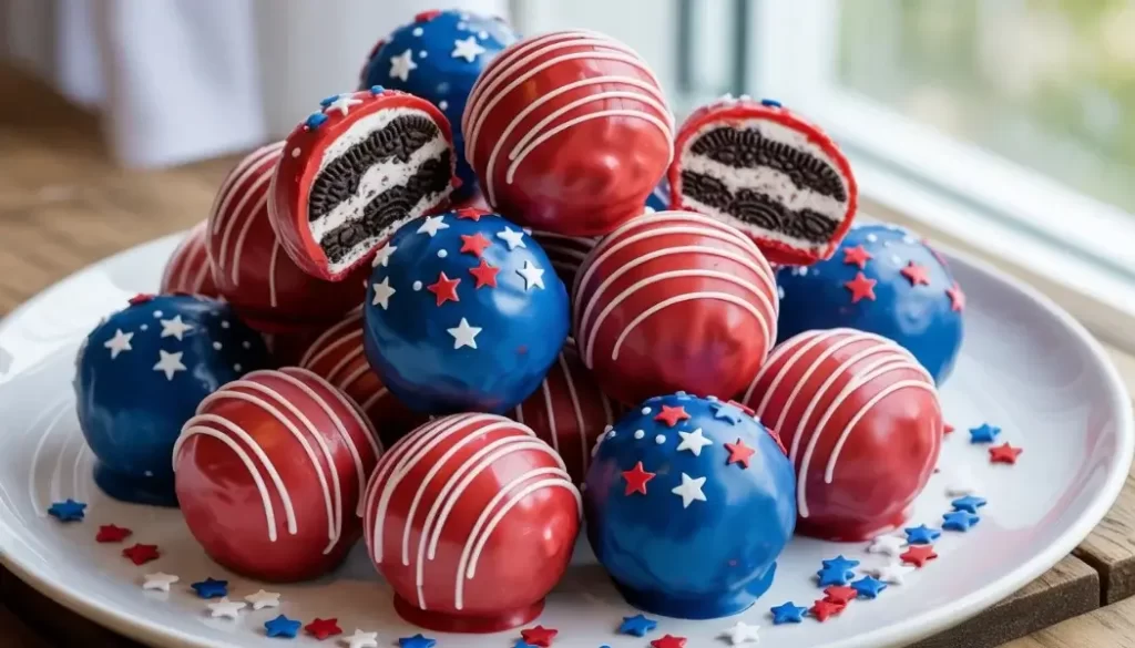 Patriotic Oreo Balls