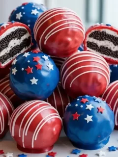 Patriotic Oreo Balls