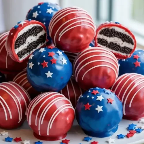 Patriotic Oreo Balls