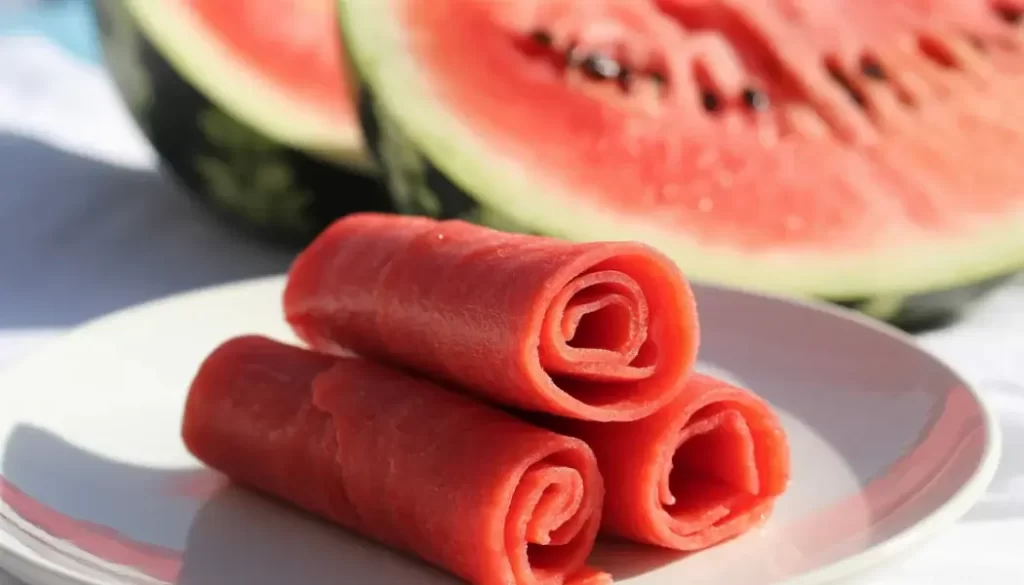 Watermelon Fruit Roll-Ups