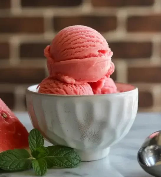 🍉 5-Minute Watermelon Sorbet (Only 2 Ingredients!)