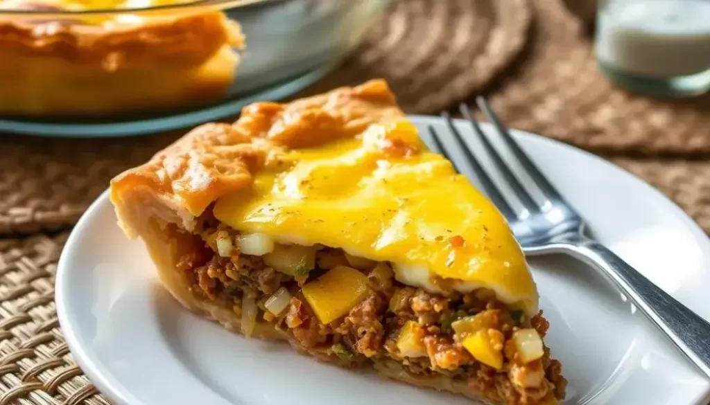 Impossible Cheeseburger Pie