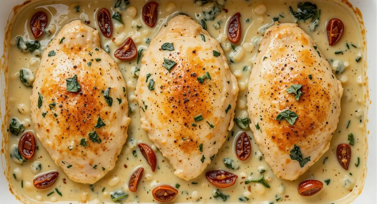 Baked Tuscan Chicken