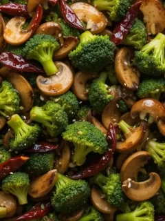 Broccoli and Mushroom Stir-Fry Veggie dishes, Mushroom recipes, Broccoli recipes