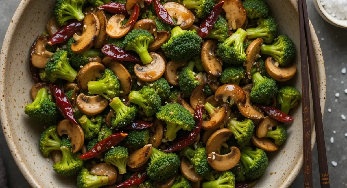 Broccoli and Mushroom Stir-Fry Veggie dishes, Mushroom recipes, Broccoli recipes