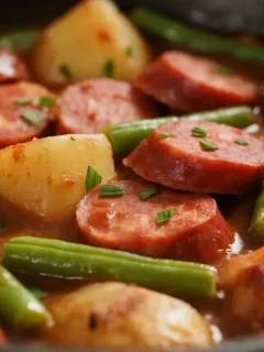Crockpot Kielbasa and Green Beans A Flavorful Delight!