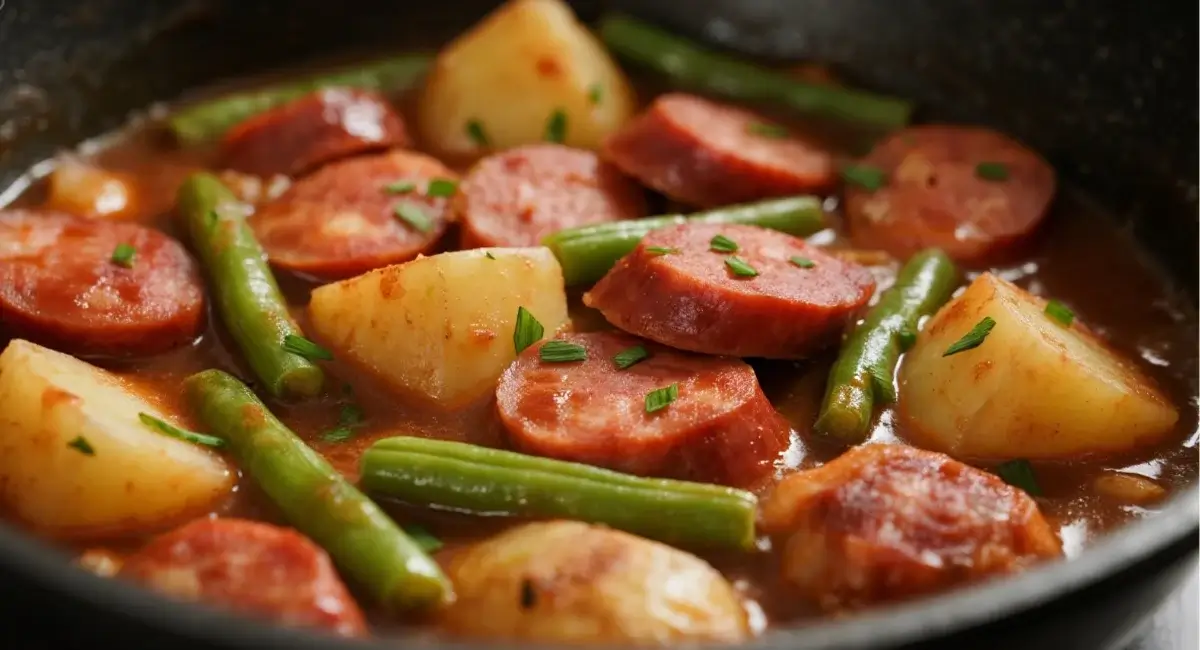 Crockpot Kielbasa and Green Beans A Flavorful Delight!