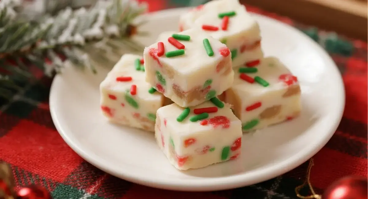 Easy Sugar Cookie Christmas Fudge