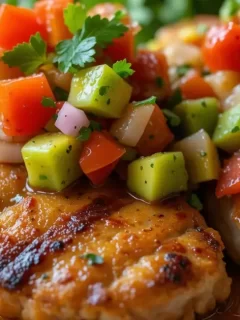 Fiesta Lime Chicken with Avocado - Mexican Food Recipe