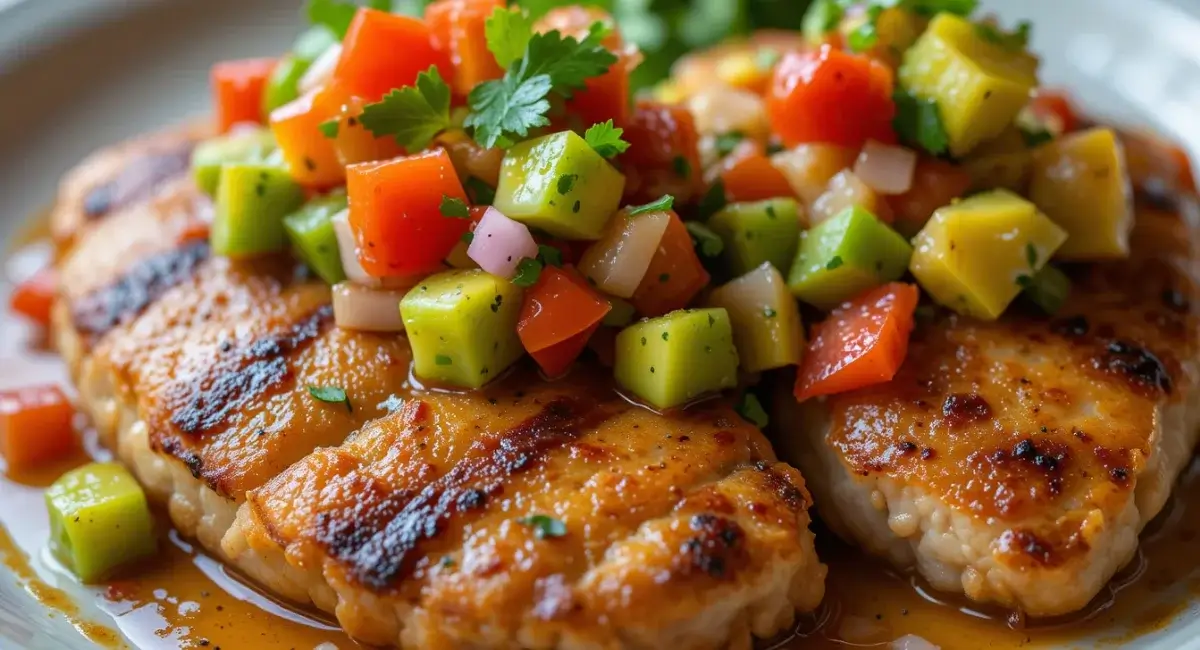 Fiesta Lime Chicken with Avocado - Mexican Food Recipe