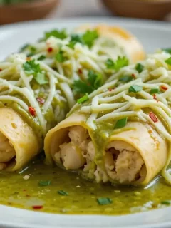 Hatch Green Chile Enchiladas