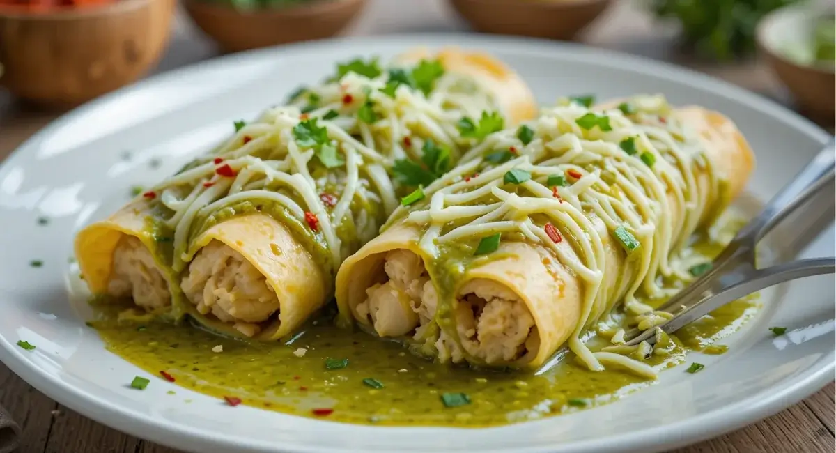 Hatch Green Chile Enchiladas