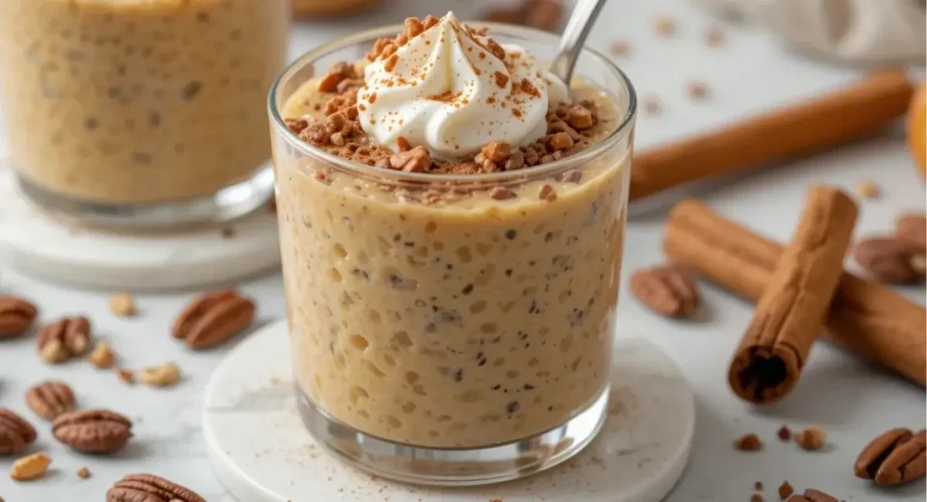 Pumpkin Pie Overnight Oats - Vegan, Gluten-Free, Healthy