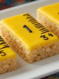 Ruler Rice Krispies- Fun Back to School Treat Recipe