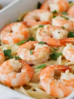 Shrimp Scampi Pasta Bake