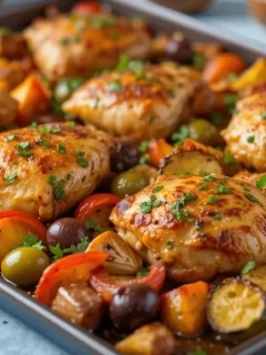 chicken recipe Sheet Pan Mediterranean Chicken & Zucchini – Easy & Healthy