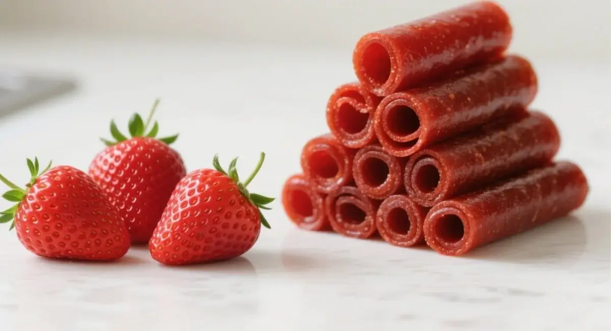 Strawberry fruit leather