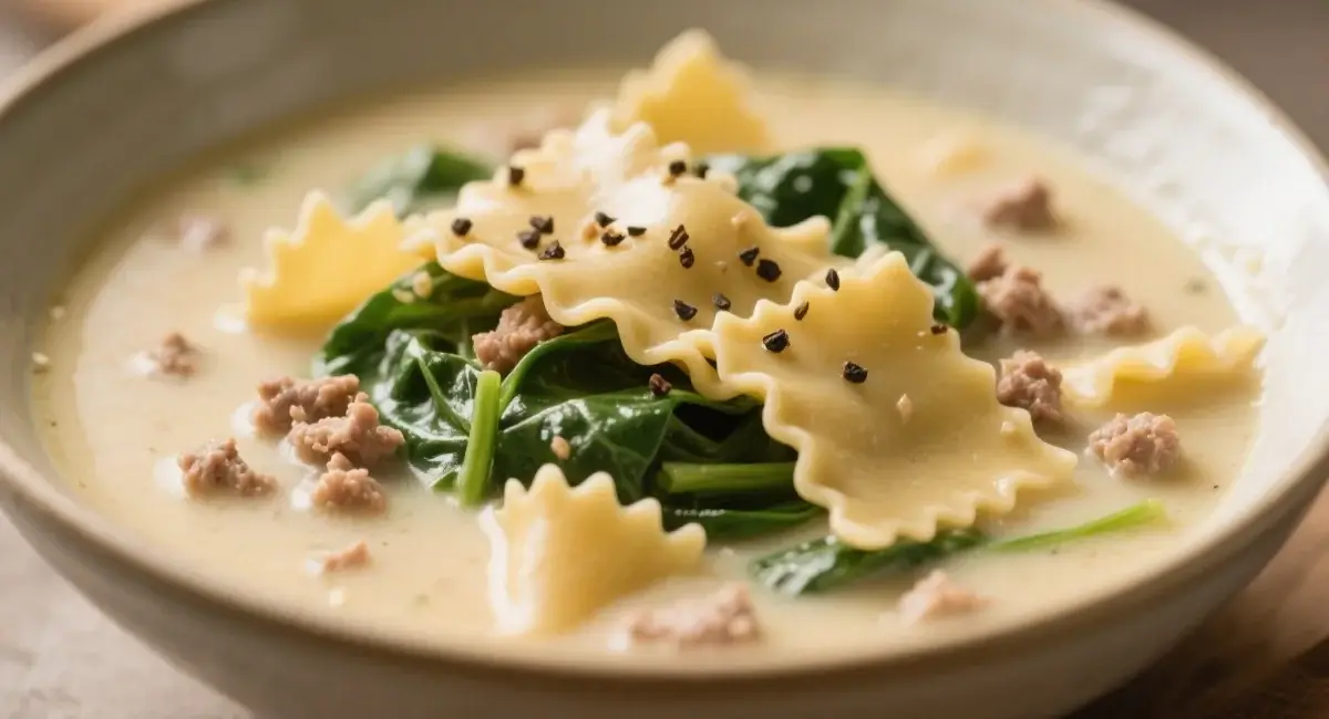 alfredo lasagna soup