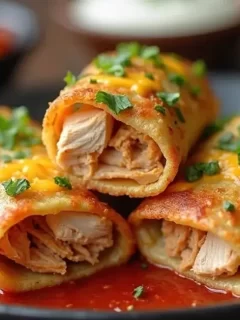 baked chicken chimichangas