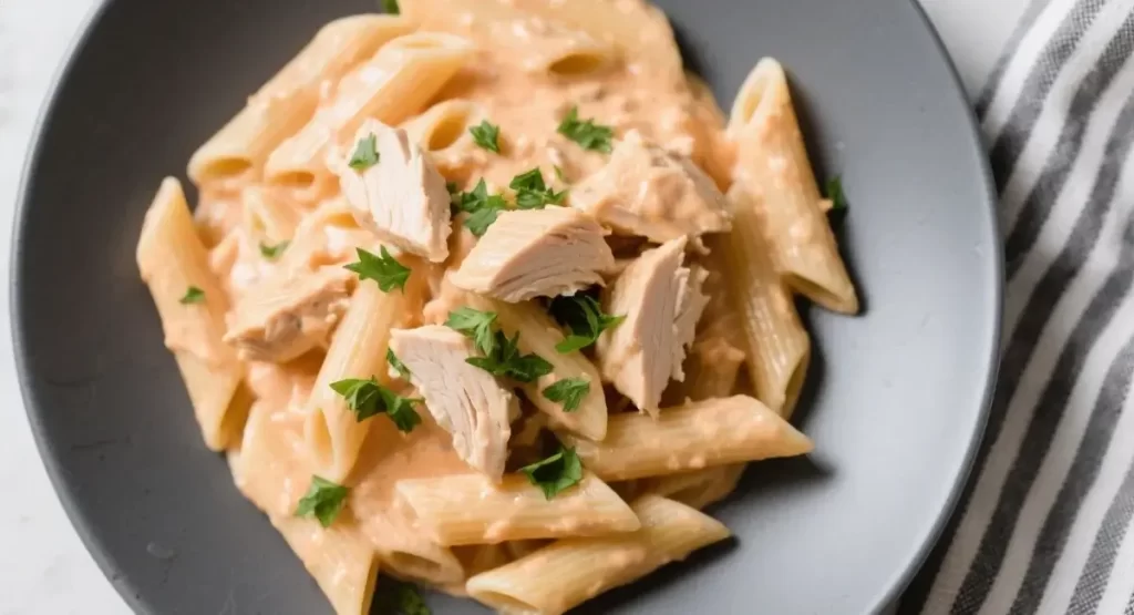 crack chicken penne