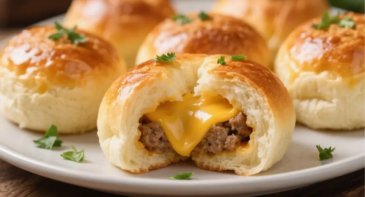 garlic parmesan cheeseburger bombs